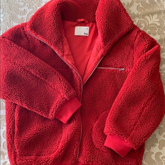 red teddy bear jacket